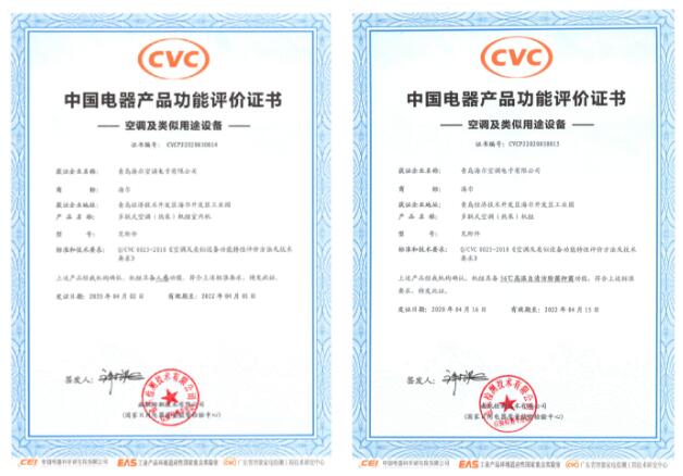 无锡中央空调：海尔中央空调成行业首个同时获得双认证的品牌